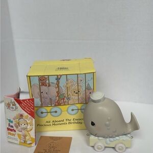 Precious Moments Birthday Train Whale (Age 10) w/ Box & Papers – 1998